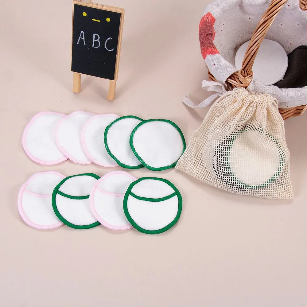 5/12Pcs Reusable Cotton Pads Makeup Remover